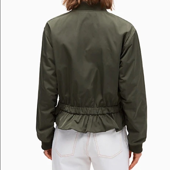 KATE SPADE twill flounce bomber - Picture 3 of 3